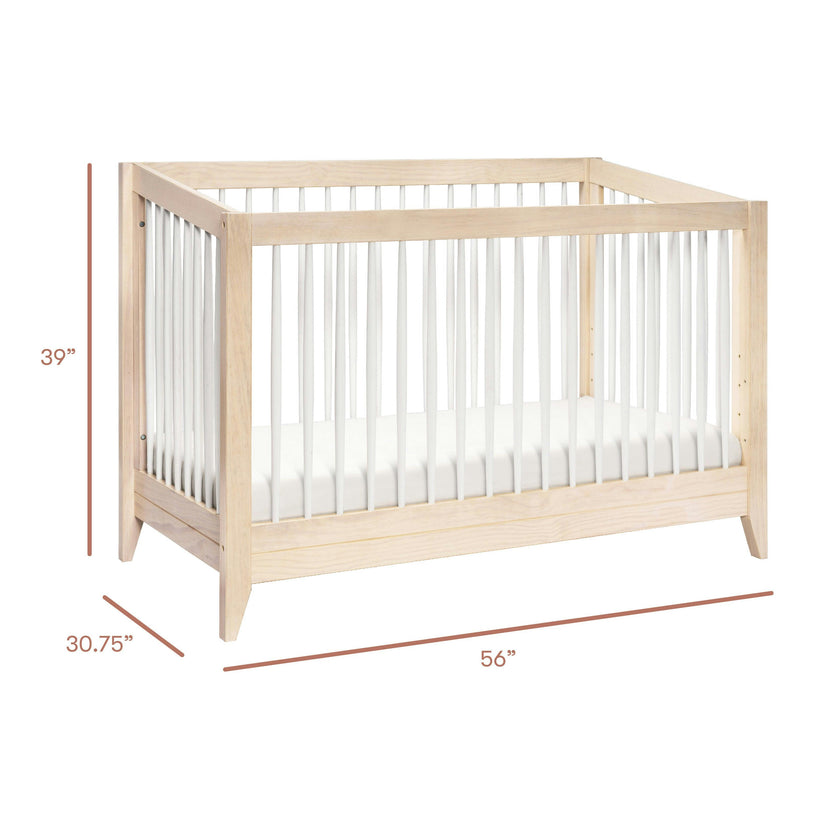 Babyletto Sprout 4-in-1 Convertible Crib with Toddler Bed Conversion Kit