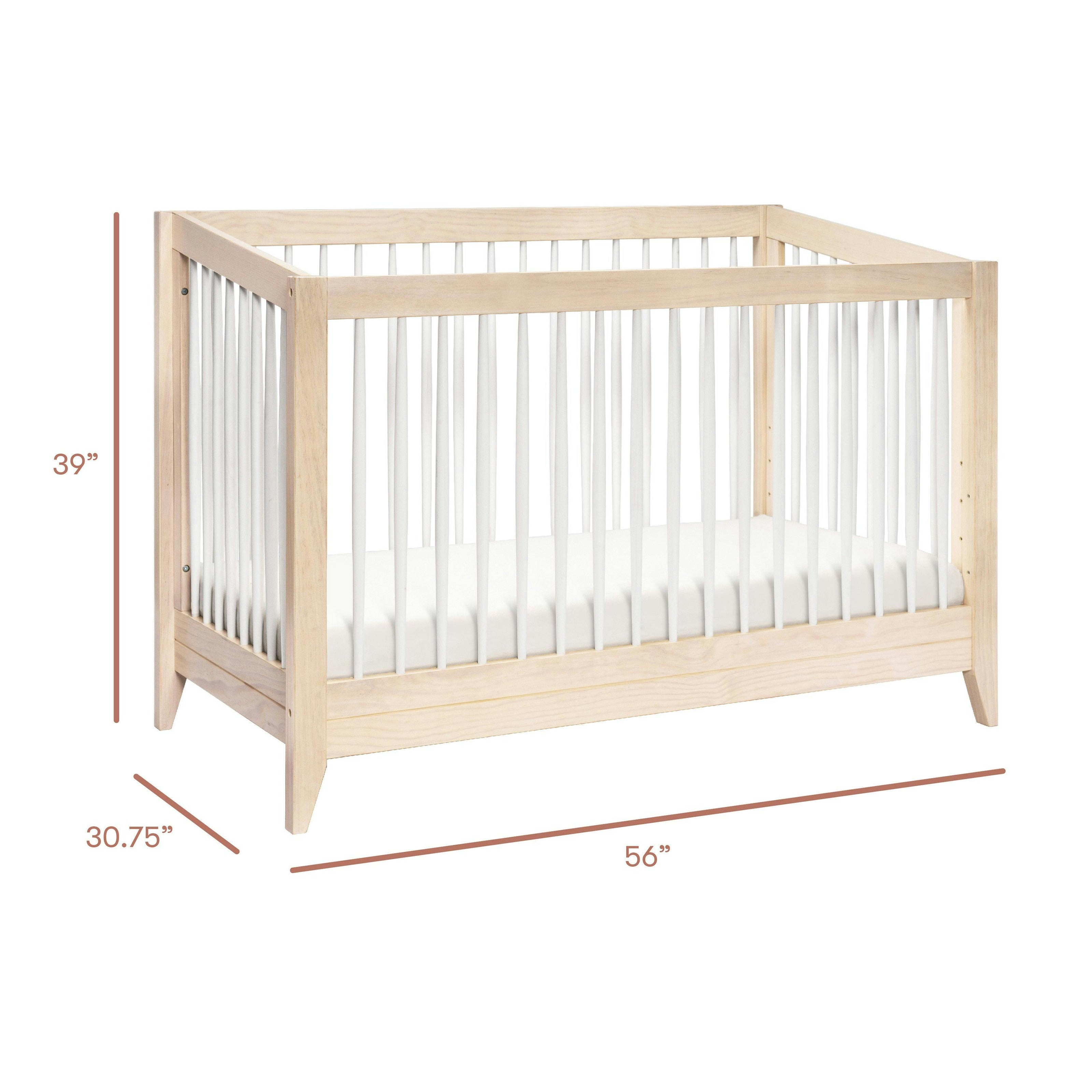 Babyletto Sprout 4-in-1 Convertible Crib with Toddler Bed Conversion Kit