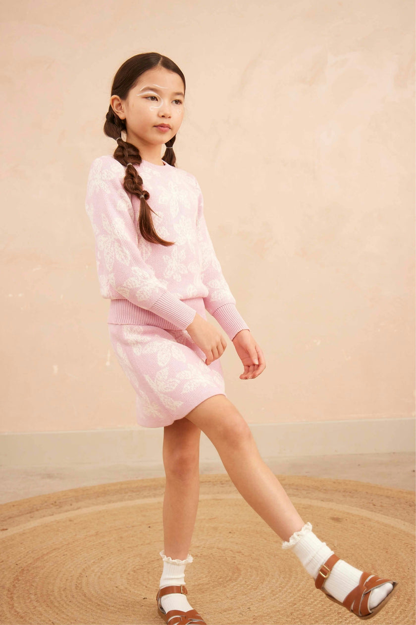 Chestnut Leaves Skirt | Bubble Gum