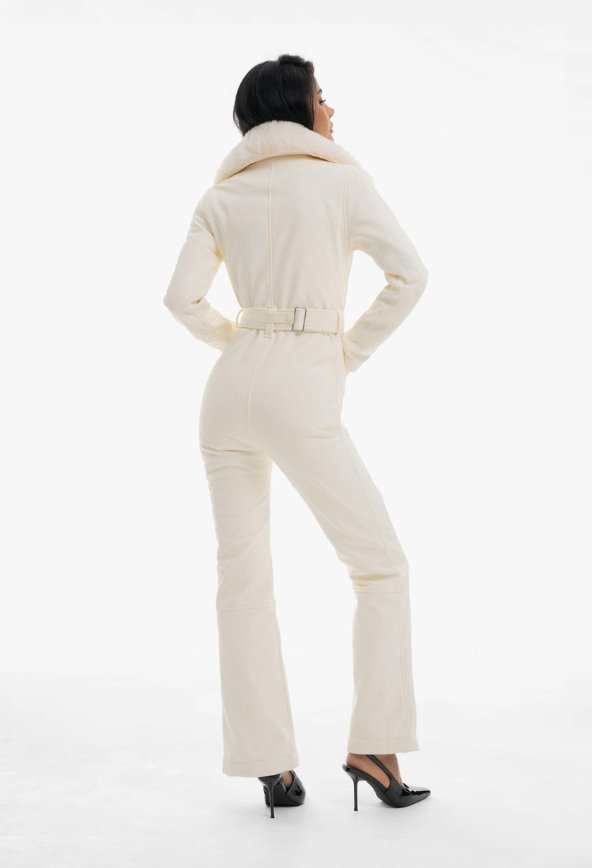 Women's Ace Ski Suit, Powder White
