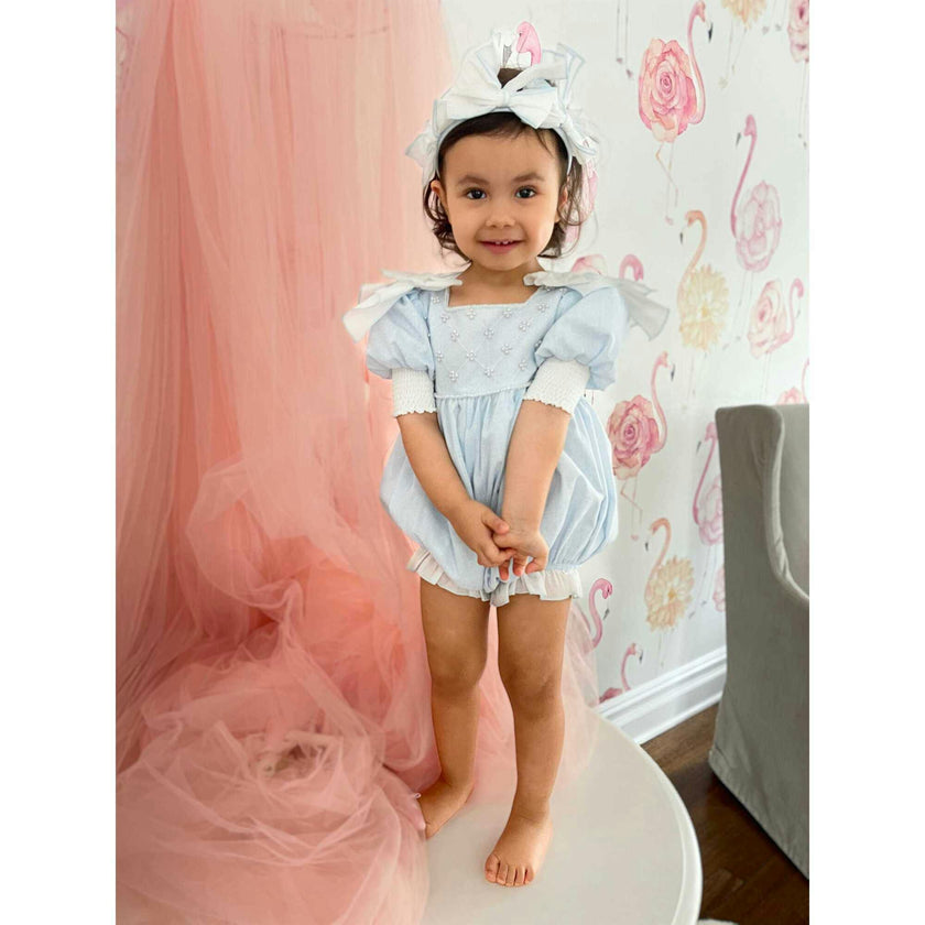 Charlotte Baby Blue Romper