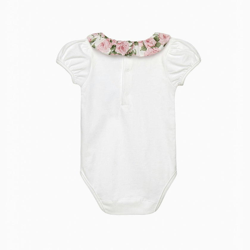 Baby Short-Sleeved Willow Bodysuit in Carline Rose