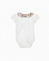 Baby Short-Sleeved Willow Bodysuit in Carline Rose