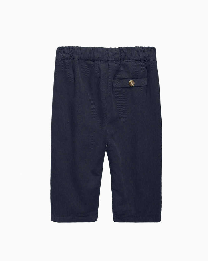 Baby Rafferty Cord Pants in Navy
