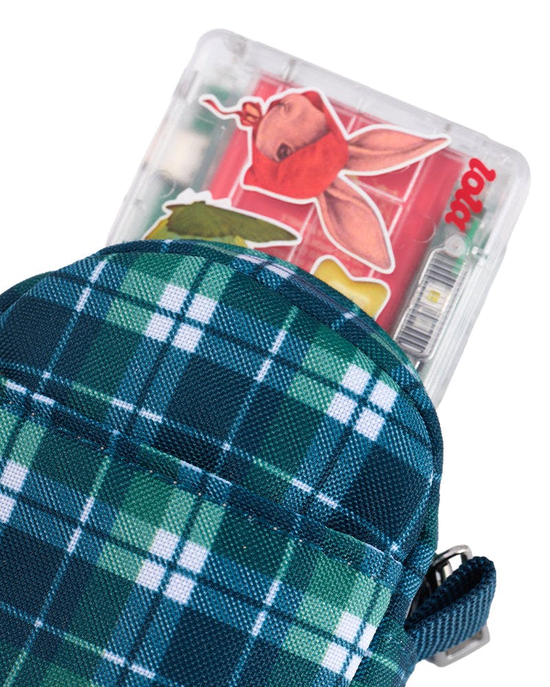 Camera Pouch - Blue Tartan