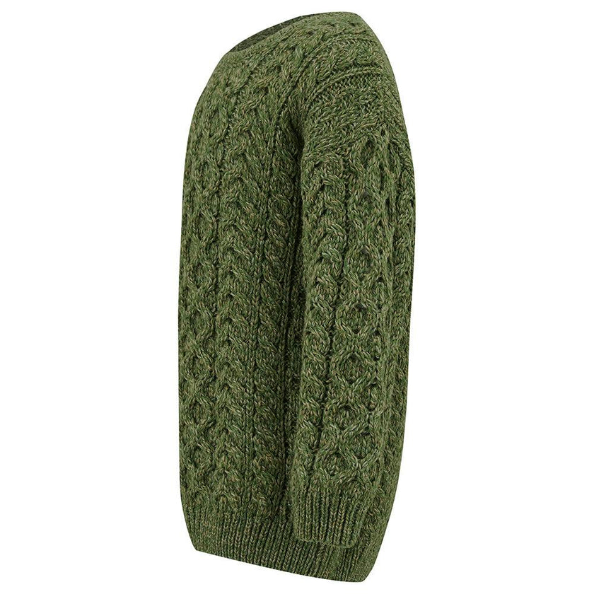 Cadogan Supersoft Merino Children's Sweater - Grass