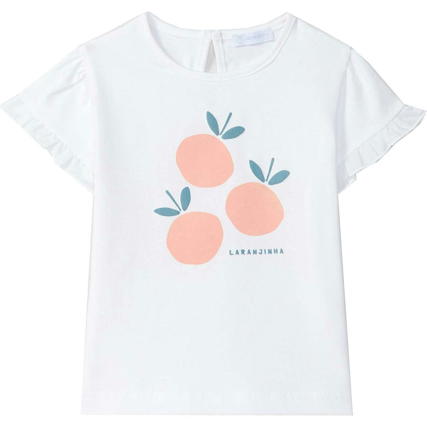 LARANJINHA Peaches T-Shirt - White