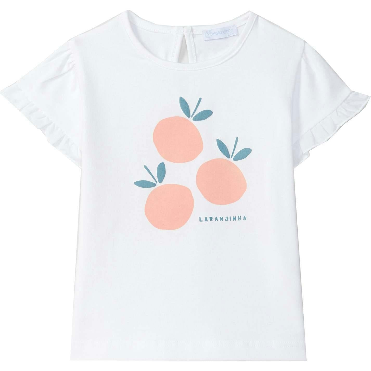 LARANJINHA Peaches T-Shirt - White