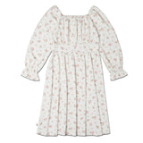 Organic Long Sleeve Ruffle Dress