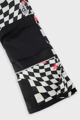 Two Piece Teknik Snowsuit White And Bright Pink Checkered Print