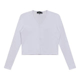 Cropped V-Neck Cardigan