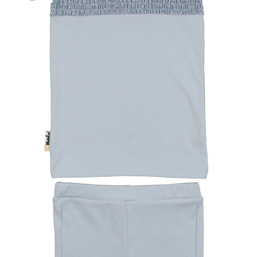 Boys Speckled Smocked Top & Short Set