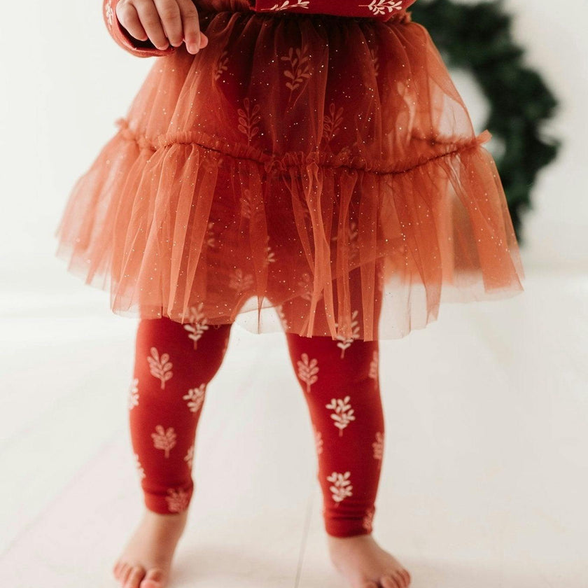 Basic Leggings Winter Floral