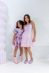Lavender Haze Gems Bubble Dress