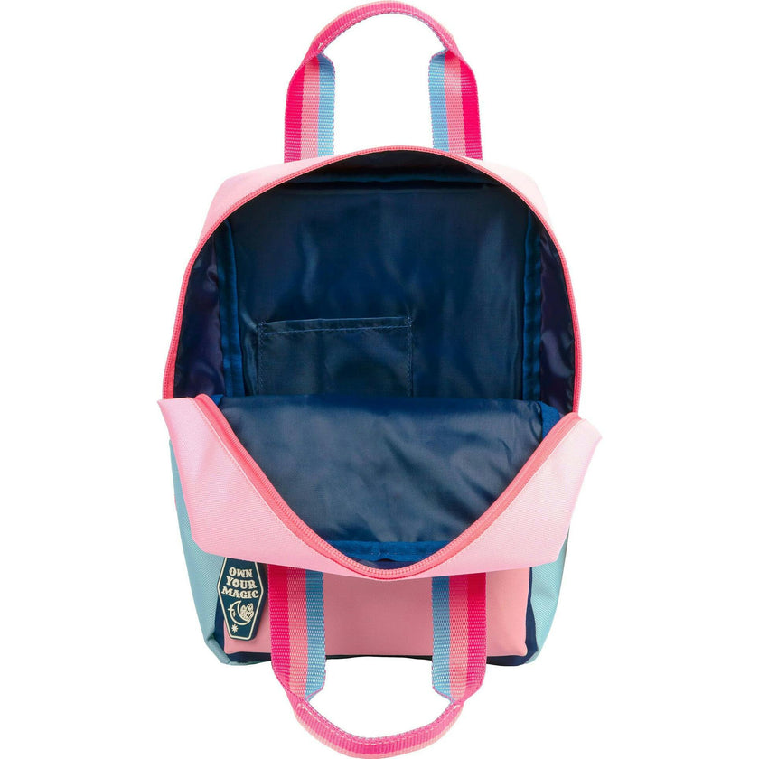 Style.Lab: Harlow Colorblock Backpack Pouch Set - Navy & Pink