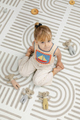 Premium Foam Haven Playmat | Linear, Putty | Toddlekind