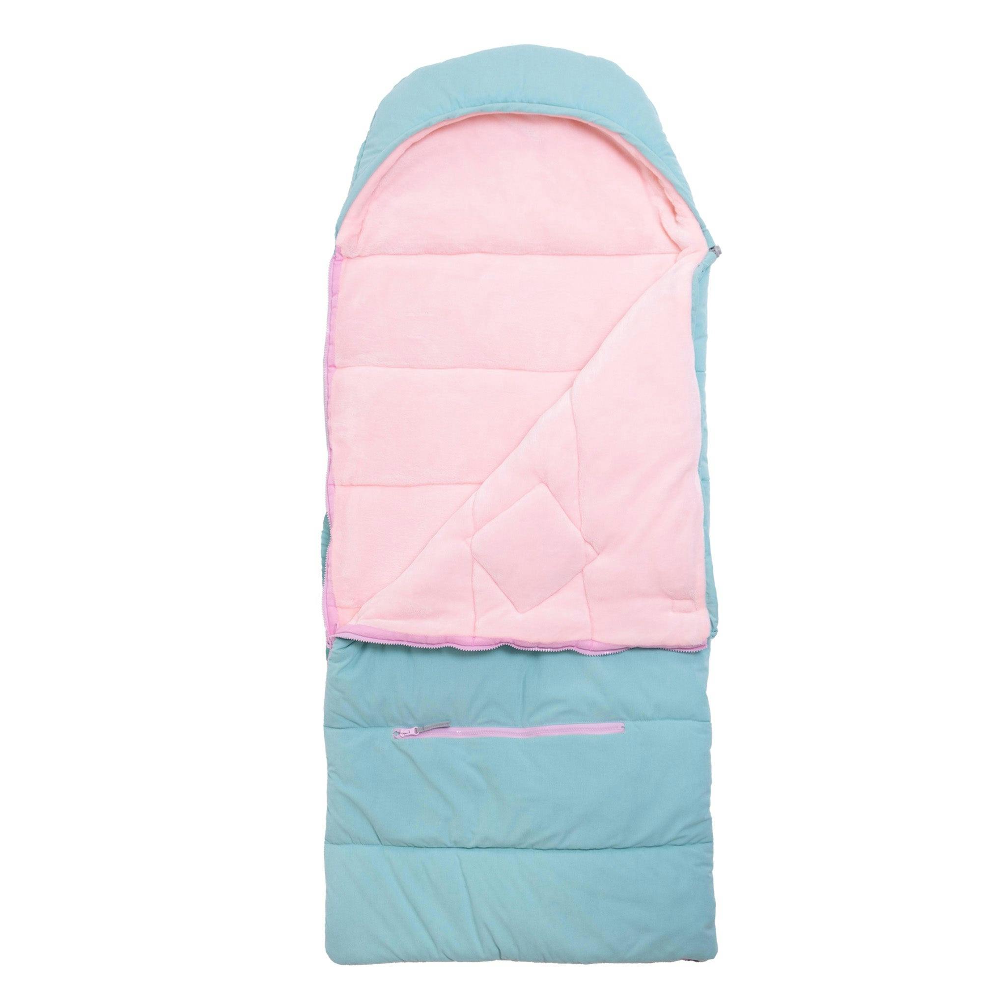 Sleep-N-Pack™ – Little Kid Size | Bows & Ruffles Tanager Turquoise Corduroy