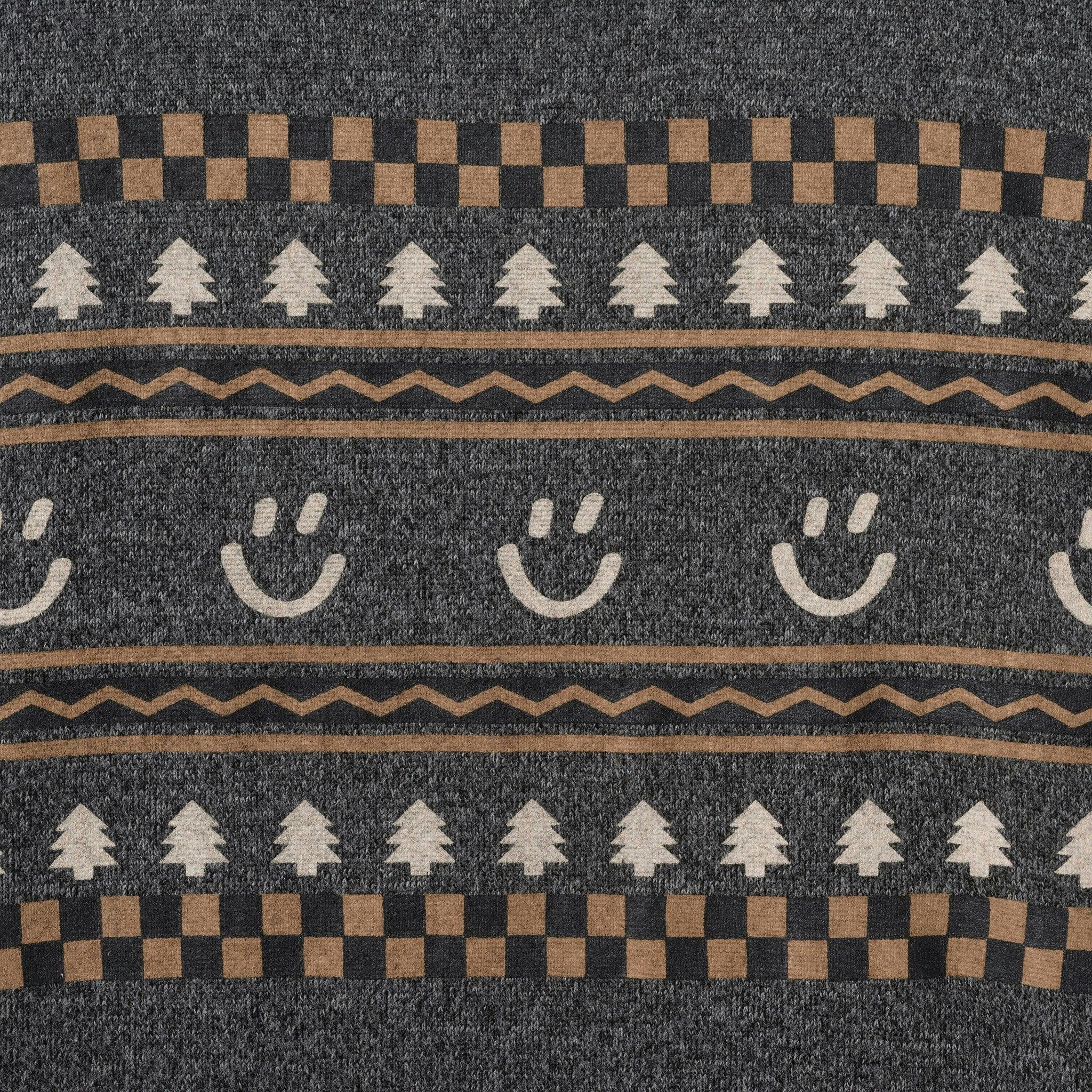 Boys Cozy Printed Pullover | Smiles & Trees