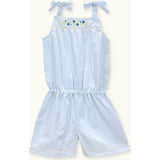 Jumpsuits Grace With Cross-Stitch Embroidery Blue Gingham, Blue