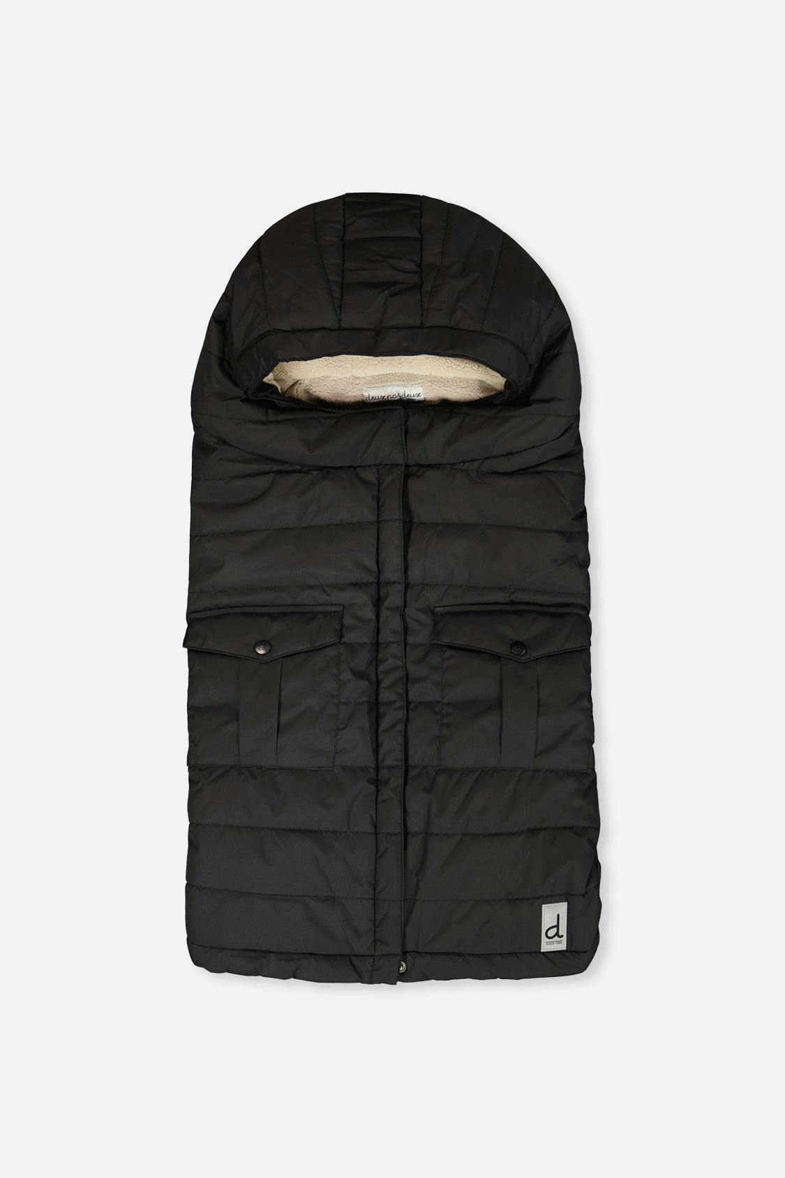 Evolutive Footmuff For Car Seats and Strollers Black