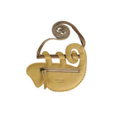 Merua Purse | Yellow Chameleon | Khaki Nubuck
