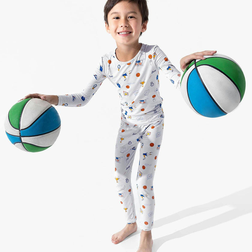 All Star Basketball Bamboo Kids Pajamas