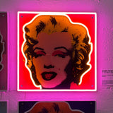 Marilyn Monroe Small by Andy Warhol LED neon sign