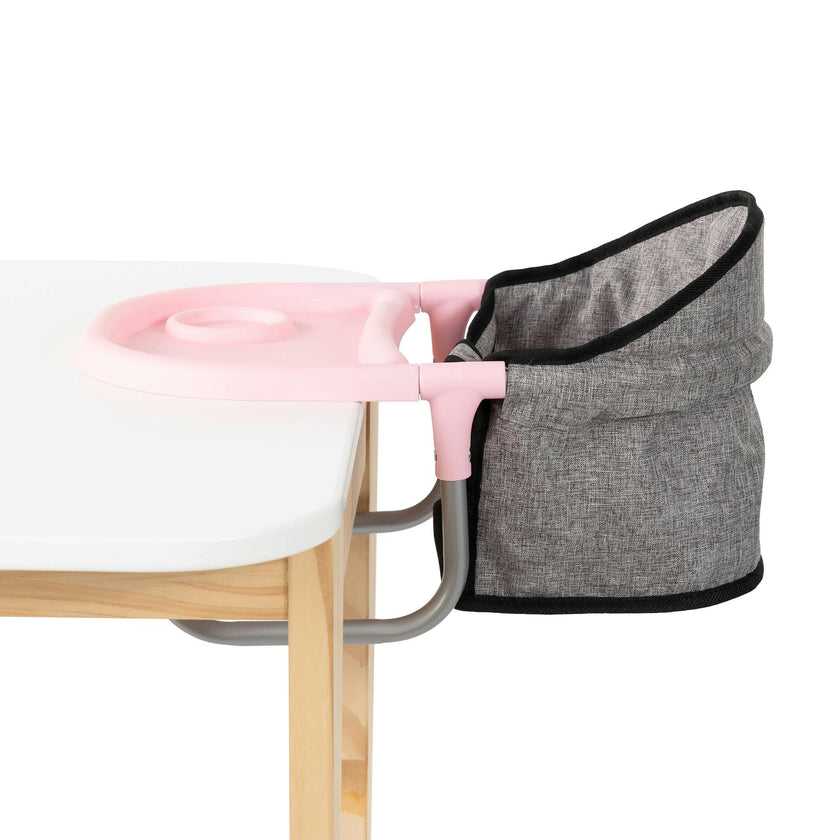 Doll Table Seat: Grey, Pink, Butterfly