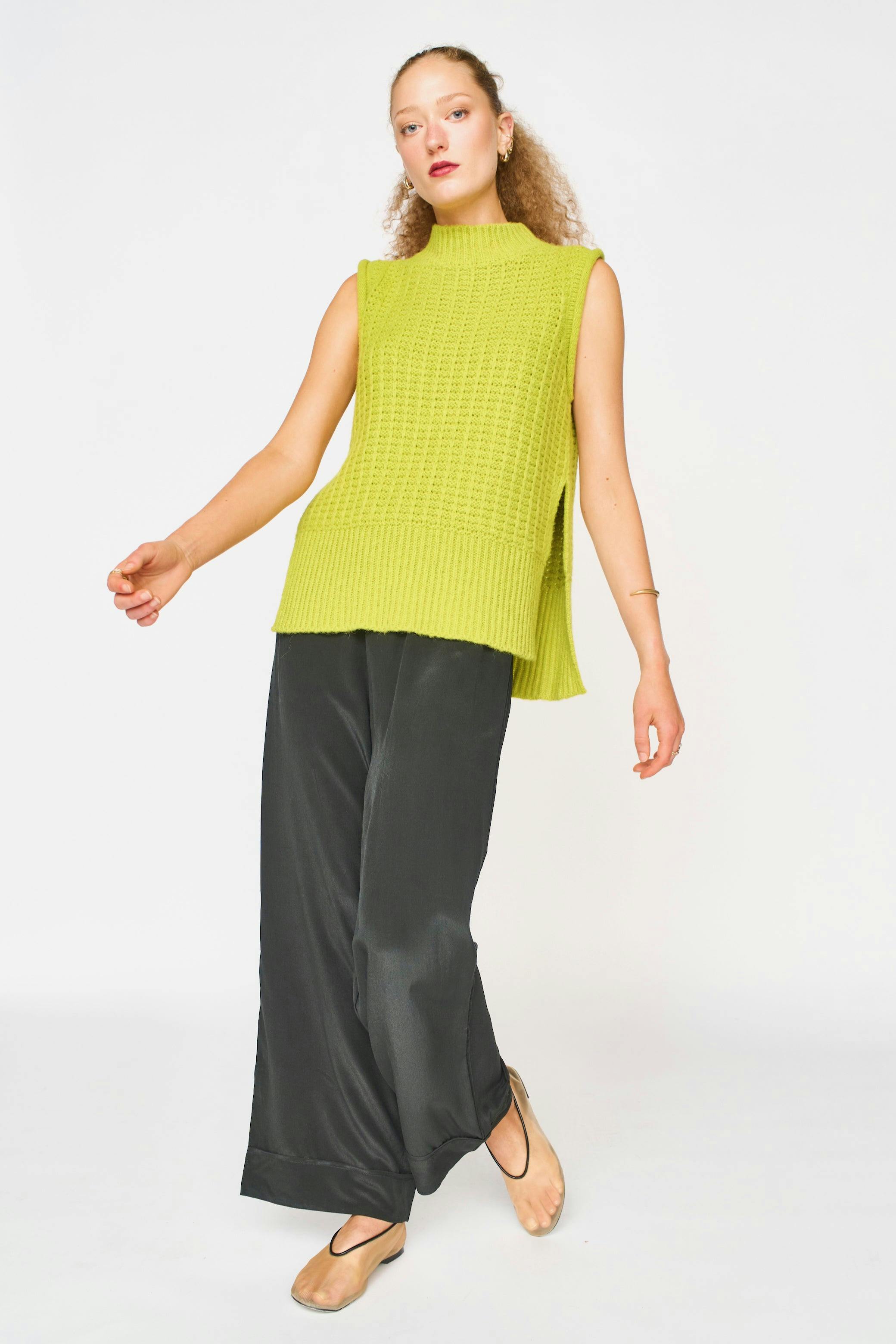 Baden Silk Pant in Black