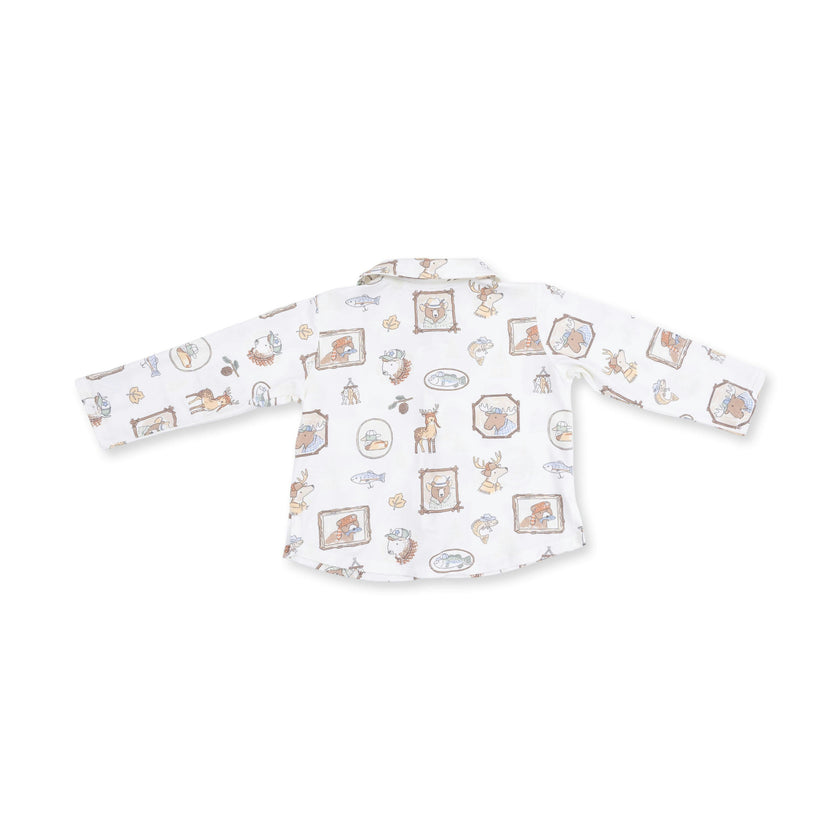 Woodson's Family Cabin - Long Sleeve Polo Button Up