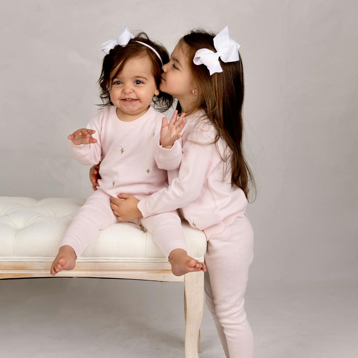 Girls Soft Blooms Knit Set