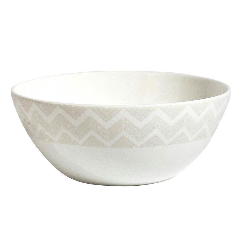 ZIG ZAG WHITE Set 2 Pcs. Soup Bowl - Ø 14,5* H. 6 Cm