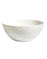 ZIG ZAG WHITE Set 2 Pcs. Soup Bowl - Ø 14,5* H. 6 Cm