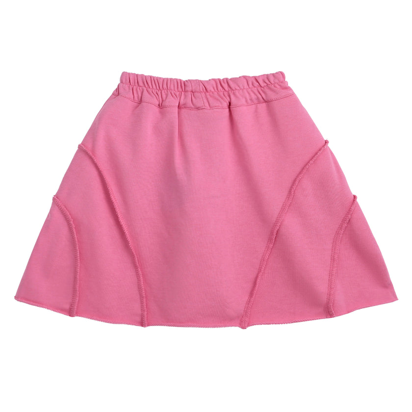 Pink Skirt with Drawstring Waist