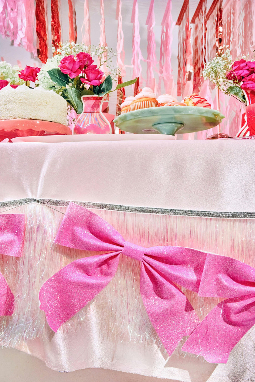 Beautiful Bows Reusable Glitter Fringe Garland – 80-Inch