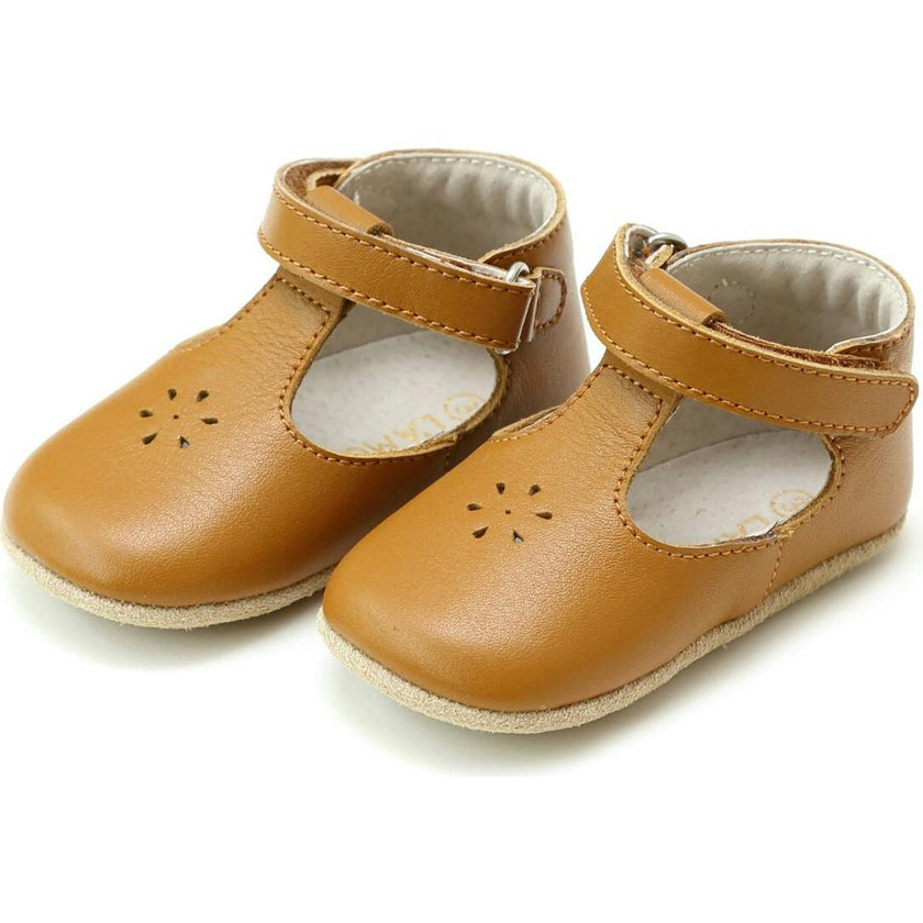 Lisette T-Strap Mary Jane Crib Shoe (Infant)
