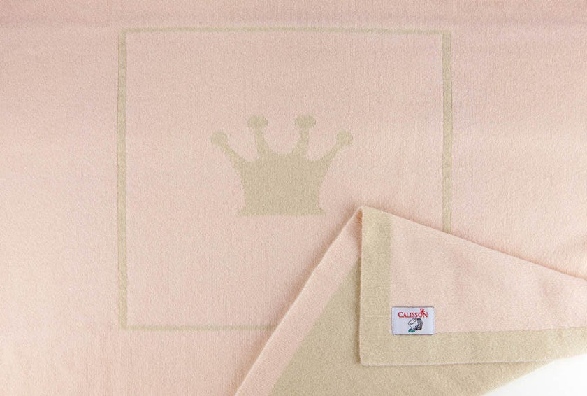 Little Royals Cashmere Crown Plaid - Pink/Beige
