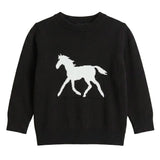 Horse Jacquard Knit & Fleece