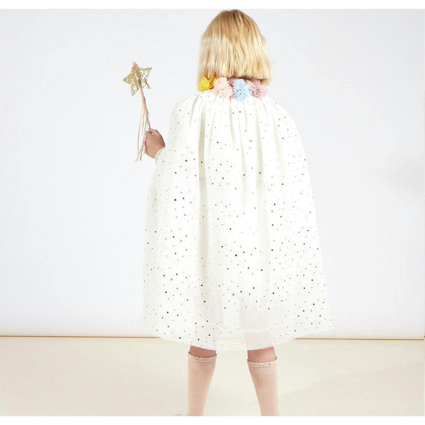 Pompom Collar Cape