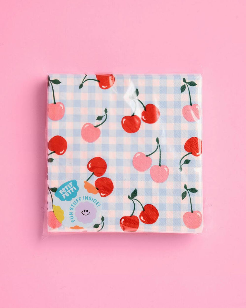 Cherry Napkins - 25 paper napkins