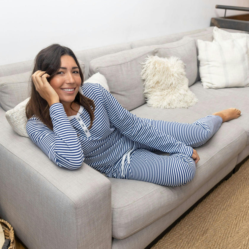 Women's Marina Jersey Long PJ Set