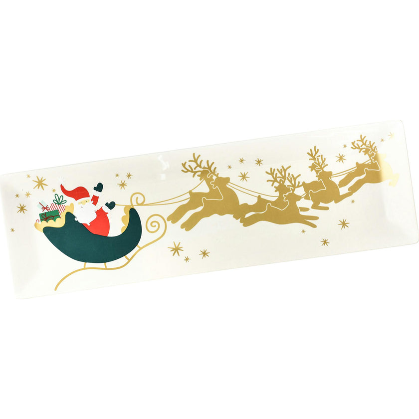 Vintage Christmas Village Tray