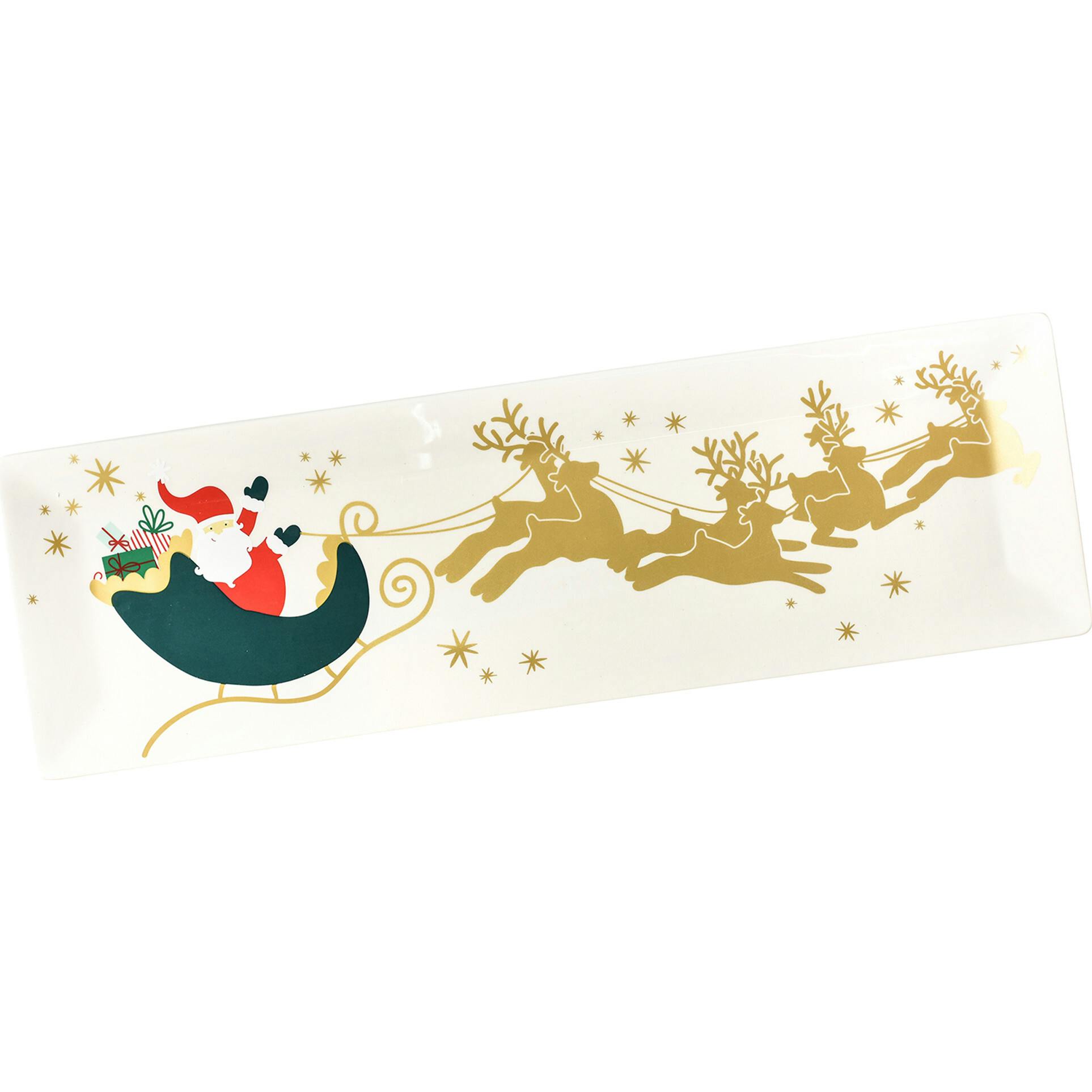 Vintage Christmas Village Tray