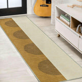 Demie Minimalist Graphic Circle Machine-washable Area Rug