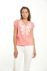 Leticia Blouse - Guava