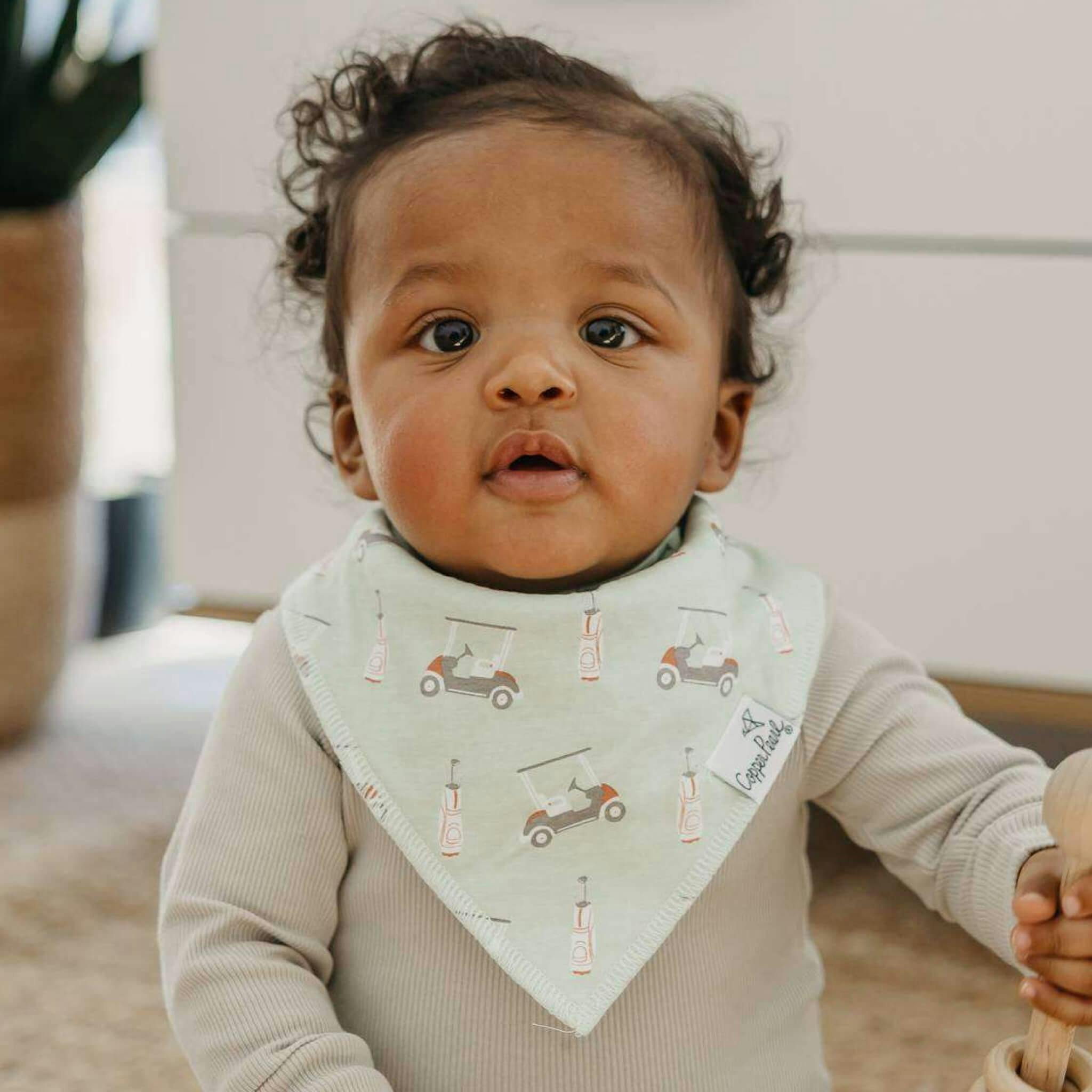4 Pack Baby Bandana Bibs - Bogey