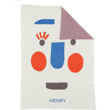 Funny Face Knit Midi Blanket