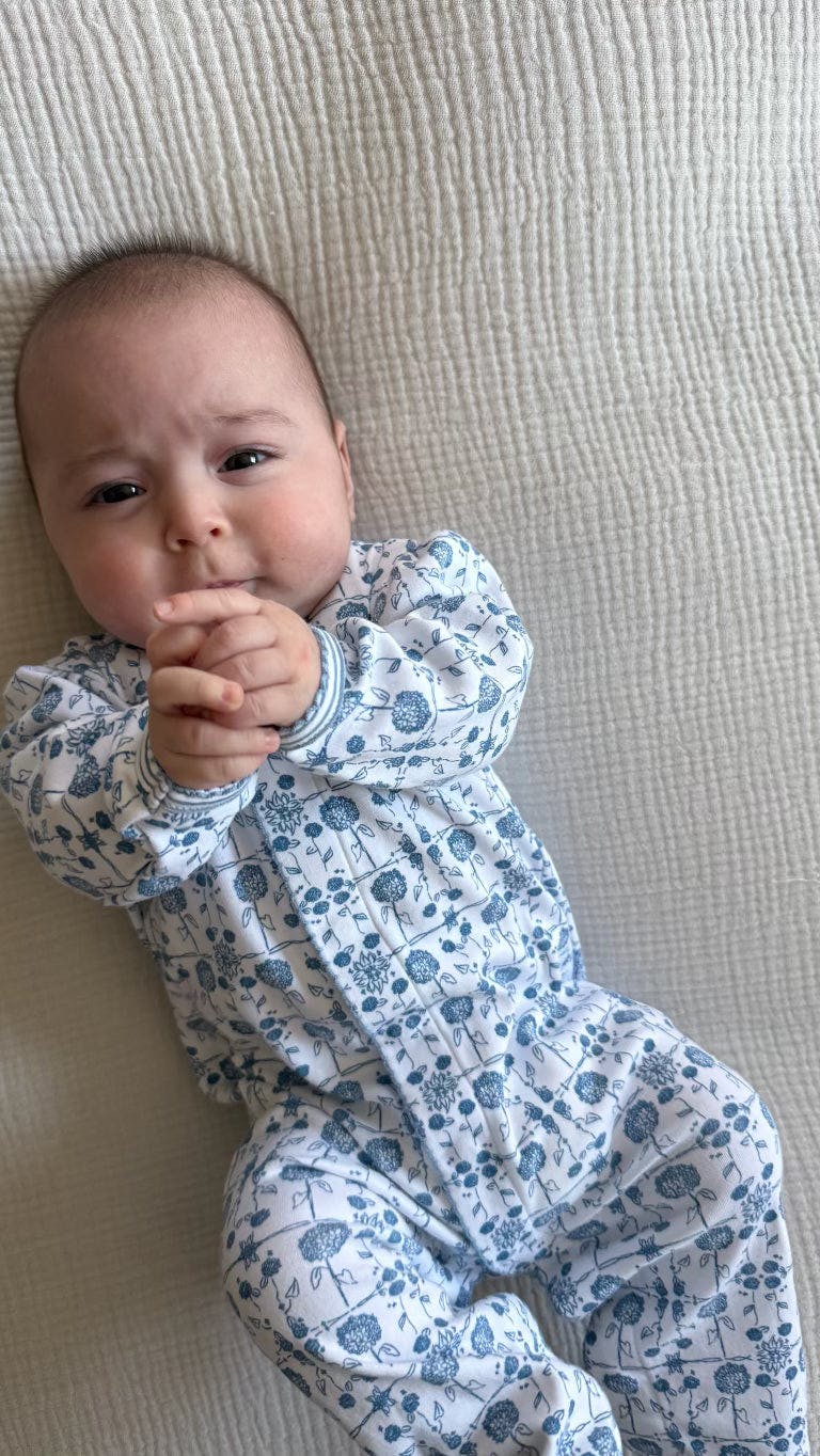 Blue Hydrangeas Snap Baby Onesie
