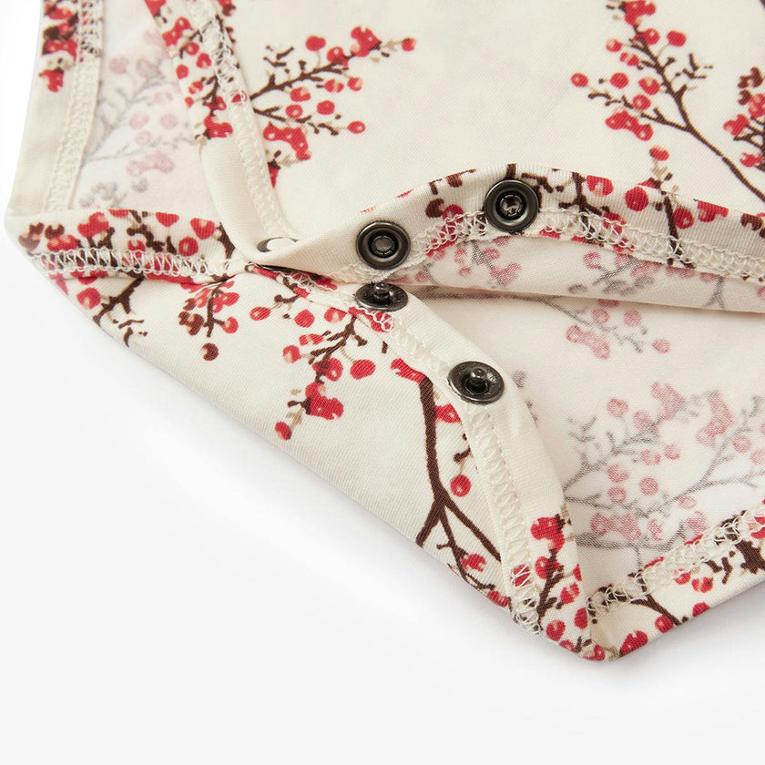 Winterberry Cotton Stretch Removable Collar Long Sleeve One piece