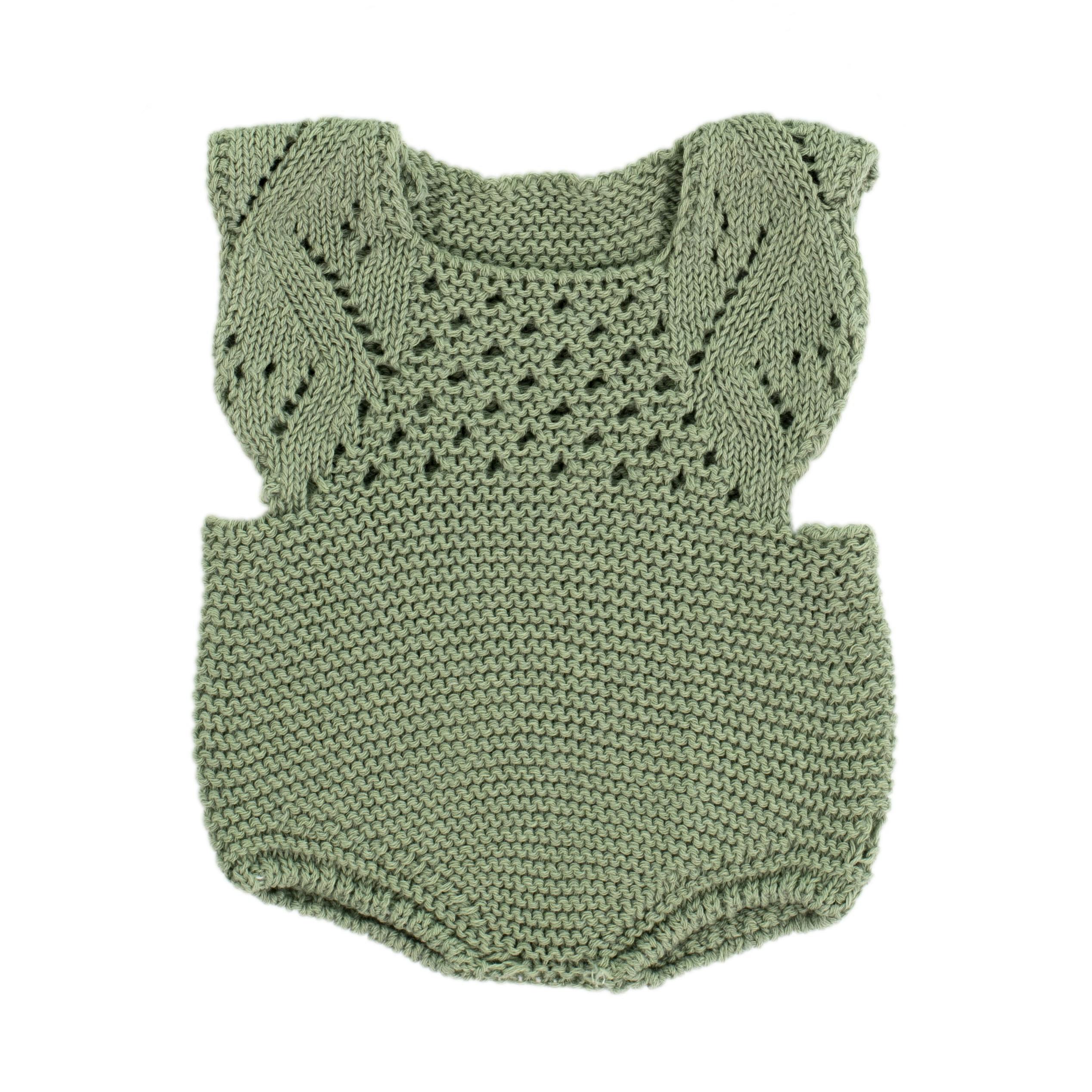 Knitted Doll Outfit 15 3/4'' – Romper & Bonnet